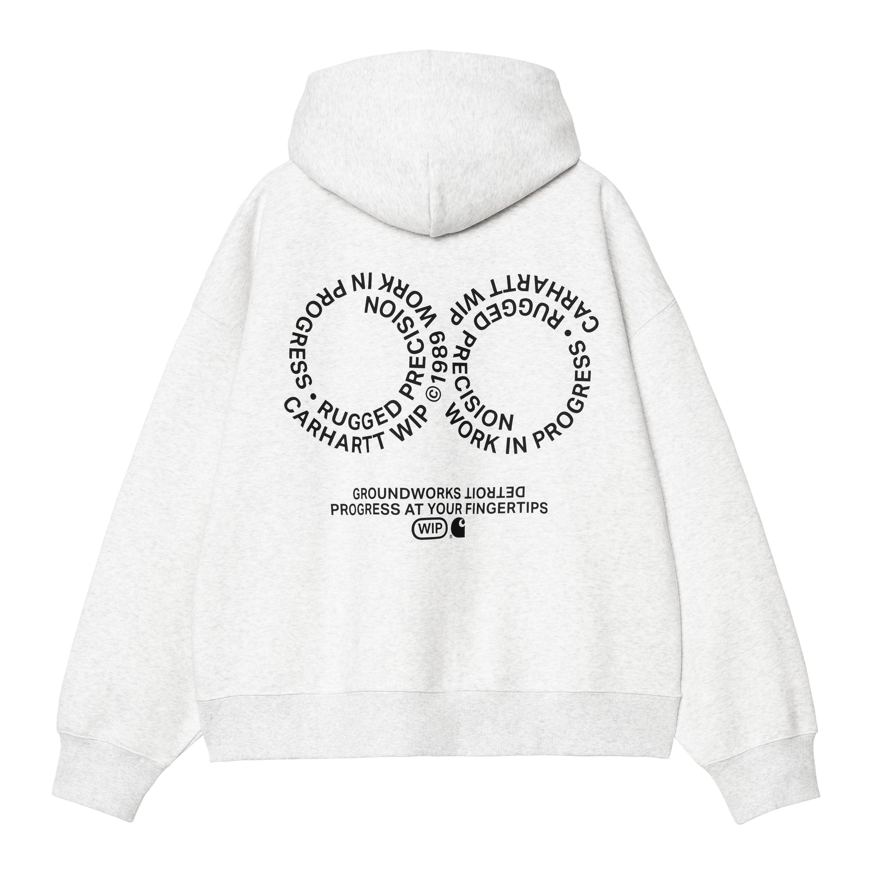 Carhartt WIP Hooded Rotation Sweatshirt Blanc